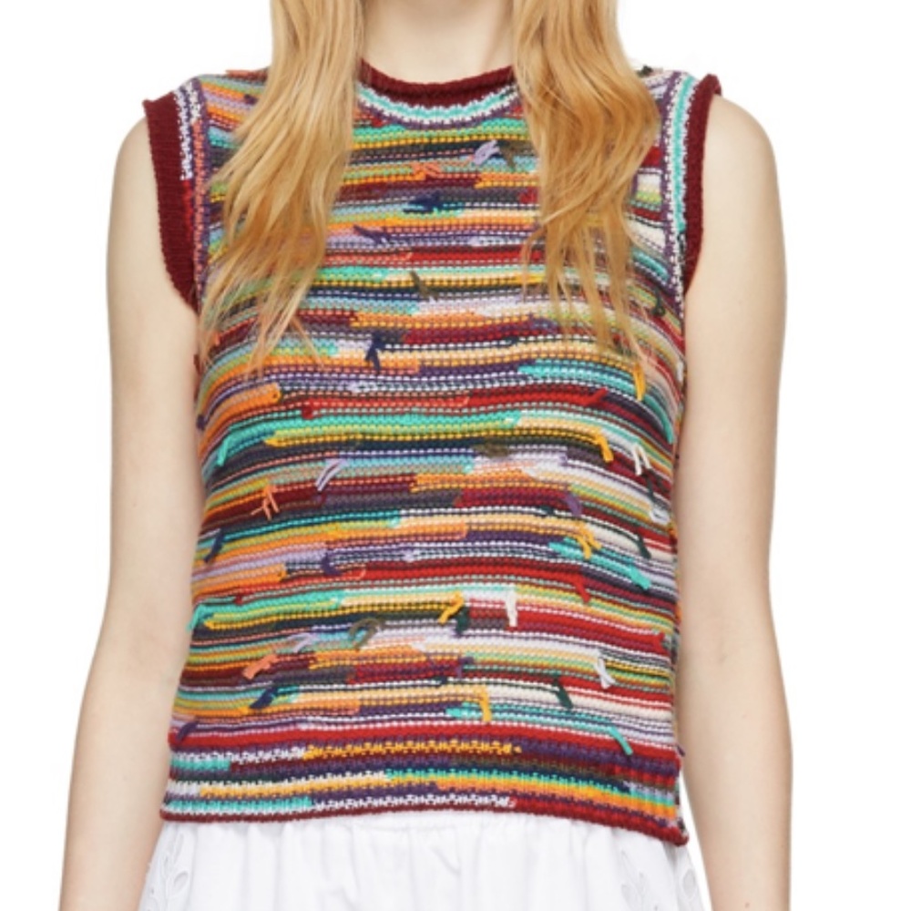 *NEW without tags* Chloe Multicolor Sleeveless Knit Sweater (Size Small)